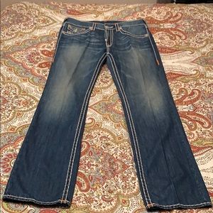Big Stitching True Religion Jeans.